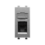DKC Avanti Закаленная сталь Компьютерная розетка RJ-45 категория 5е 1 модуль, DKC
