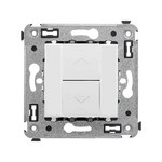 Механизм управления для жалюзи и рольставней DKC Avanti 6А/250 В~, белое облако, DKC