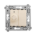 Светорегулятор DKC Avanti поворотный 60-800Вт , ванильная дымка, DKC