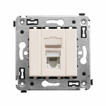 Розетка компьютерная одинарная DKC Avanti RJ45 6 кат., ванильная дымка, DKC